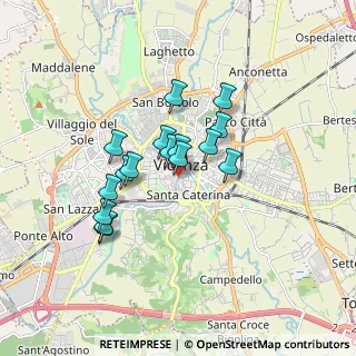 Mappa Ponte San Paolo, 36100 Vicenza VI, Italia (1.32)