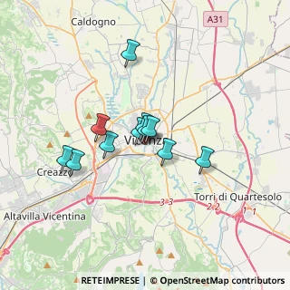 Mappa Ponte San Paolo, 36100 Vicenza VI, Italia (2.42909)