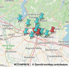 Mappa Via L. Manara, 25126 Brescia BS, Italia (7.33286)