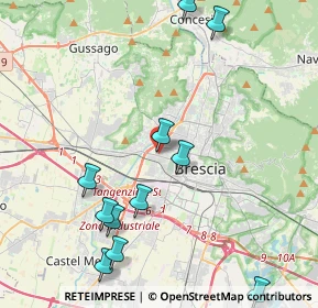 Mappa Via L. Manara, 25126 Brescia BS, Italia (4.84909)