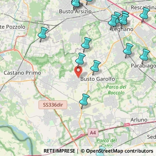 Mappa Via Achille Grandi, 20020 Arconate MI, Italia (6.29611)