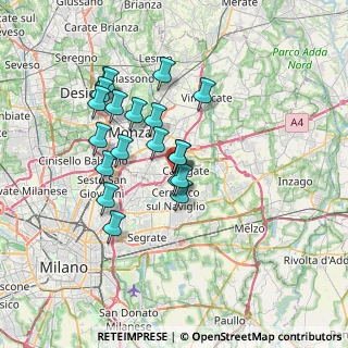 Mappa SP 208 208 CC Carosello, 20061 Carugate MI, Italia (6.1215)