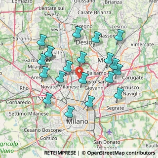 Mappa Via Carolina Romani, 20091 Cinisello Balsamo MI, Italia (7.3355)