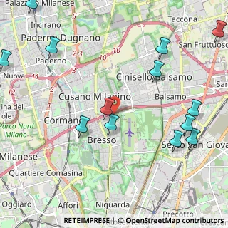 Mappa Via Carolina Romani, 20091 Cinisello Balsamo MI, Italia (2.77923)