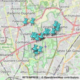 Mappa Via Carolina Romani, 20091 Cinisello Balsamo MI, Italia (1.255)