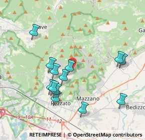 Mappa Via Sampì, 25082 Botticino BS, Italia (3.85615)