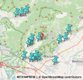 Mappa Via Sampì, 25082 Botticino BS, Italia (4.13438)