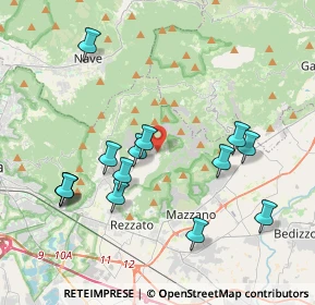 Mappa Via Sampì, 25082 Botticino BS, Italia (4.04357)