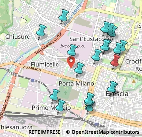 Mappa Via Guadagnini, 25126 Brescia BS, Italia (1.089)