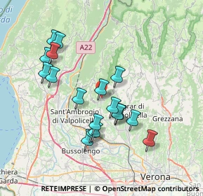 Mappa 37022 Fumane VR, Italia (6.88667)