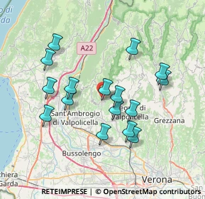 Mappa 37022 Fumane VR, Italia (6.76625)