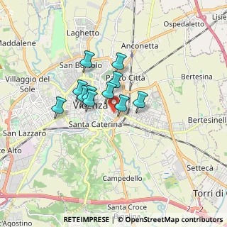 Mappa Via Casimiro Varese, 36100 Vicenza VI, Italia (1.15091)