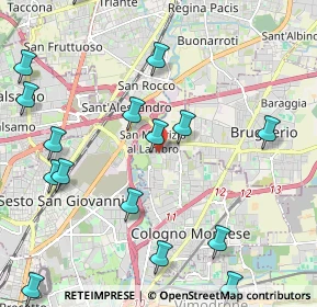 Mappa Via Cesare Battisti, 20093 Cologno Monzese MI, Italia (2.72118)