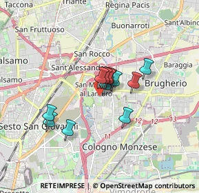 Mappa Via Cesare Battisti, 20093 Cologno Monzese MI, Italia (1.13167)