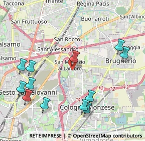 Mappa Via Cesare Battisti, 20093 Cologno Monzese MI, Italia (2.45333)