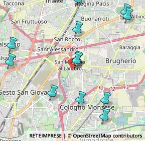 Mappa Via Cesare Battisti, 20093 Cologno Monzese MI, Italia (2.58385)