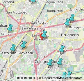 Mappa Via Cesare Battisti, 20093 Cologno Monzese MI, Italia (2.90615)