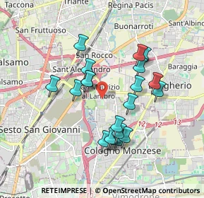 Mappa Via Cesare Battisti, 20093 Cologno Monzese MI, Italia (1.607)