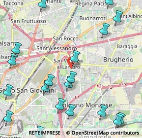 Mappa Via Cesare Battisti, 20093 Cologno Monzese MI, Italia (2.9535)