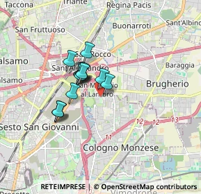 Mappa Via Cesare Battisti, 20093 Cologno Monzese MI, Italia (1.18786)