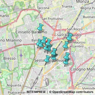 Mappa Via Balilla, 20099 Sesto San Giovanni MI, Italia (1.22188)