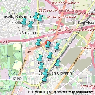 Mappa Via Balilla, 20099 Sesto San Giovanni MI, Italia (0.98308)