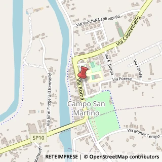 Mappa Via Roma, 25, 35010 Campo San Martino, Padova (Veneto)