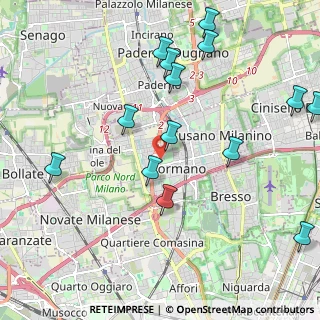 Mappa Via Toce, 20032 Cormano MI, Italia (2.39786)