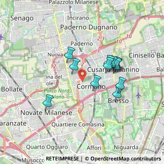 Mappa Via Toce, 20032 Cormano MI, Italia (1.535)