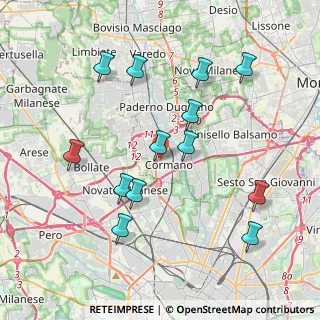 Mappa Via Toce, 20032 Cormano MI, Italia (4.02154)