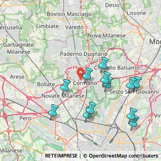 Mappa Via Toce, 20032 Cormano MI, Italia (4.18583)