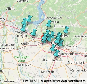 Mappa Cascina Cattafame, 25035 Ospitaletto BS, Italia (9.63706)