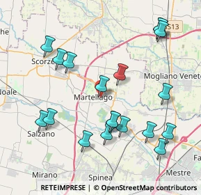 Mappa Via Calandrine, 30030 Martellago VE, Italia (4.35684)