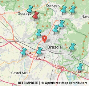 Mappa Via Antonio Stoppani, 25126 Brescia BS, Italia (4.48273)