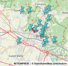 Mappa Via Antonio Stoppani, 25126 Brescia BS, Italia (3.22125)