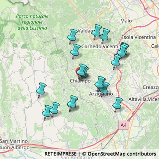 Mappa Via Volta Alessandro, 36072 Chiampo VI, Italia (7.0305)