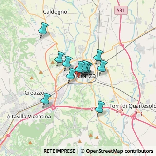 Mappa Piazzale Alcide De Gasperi, 36100 Vicenza VI, Italia (2.32667)