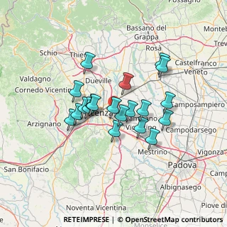 Mappa Strada S. Benedetto, 36100 Vicenza VI, Italia (10.738)