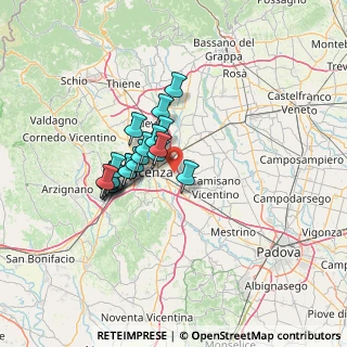 Mappa Strada S. Benedetto, 36100 Vicenza VI, Italia (9.9895)
