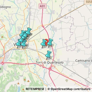 Mappa Strada S. Benedetto, 36100 Vicenza VI, Italia (3.61818)