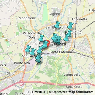 Mappa Via Alessandro Avogadro di Casanova, 36100 Vicenza VI, Italia (1.32941)