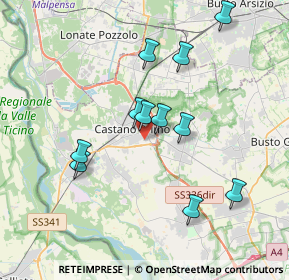 Mappa SP 34, 20022 Castano Primo MI (3.44727)