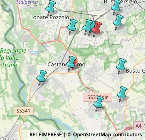 Mappa SP 34, 20022 Castano Primo MI (4.68667)