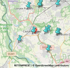 Mappa SP 34, 20022 Castano Primo MI (4.46545)