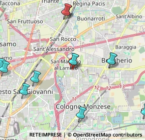 Mappa San Maurizio al Lambro, 20093 Cologno Monzese MI, Italia (2.51833)