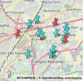 Mappa San Maurizio al Lambro, 20093 Cologno Monzese MI, Italia (1.68333)