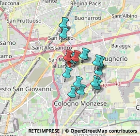 Mappa San Maurizio al Lambro, 20093 Cologno Monzese MI, Italia (1.2685)