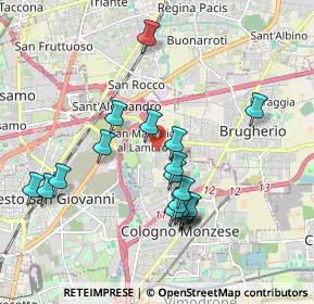 Mappa San Maurizio al Lambro, 20093 Cologno Monzese MI, Italia (1.82368)