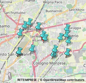 Mappa San Maurizio al Lambro, 20093 Cologno Monzese MI, Italia (1.79167)