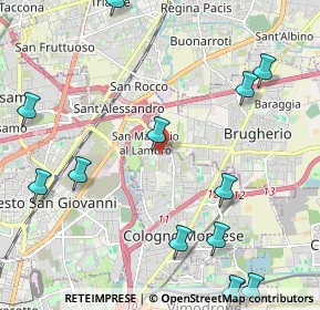 Mappa San Maurizio al Lambro, 20093 Cologno Monzese MI, Italia (2.88923)